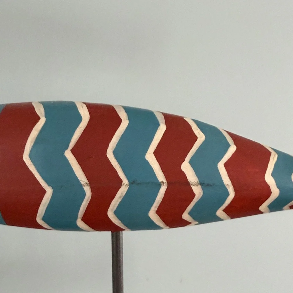 Colorful Wooden Fish Mobile -Type Multicolor Decorative Coastal Accent - Picture 12 of 12